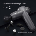 Ginástica portátil para terapia corporal com pistola de massagem